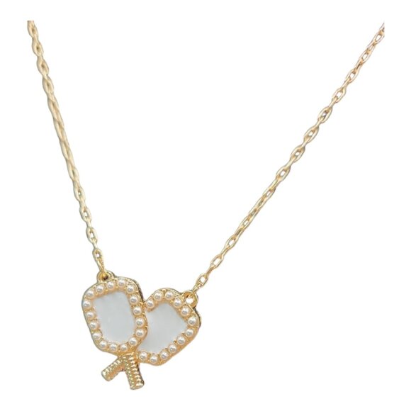 Pickleball Paddle Pendant Necklace - Picture 2 of 7